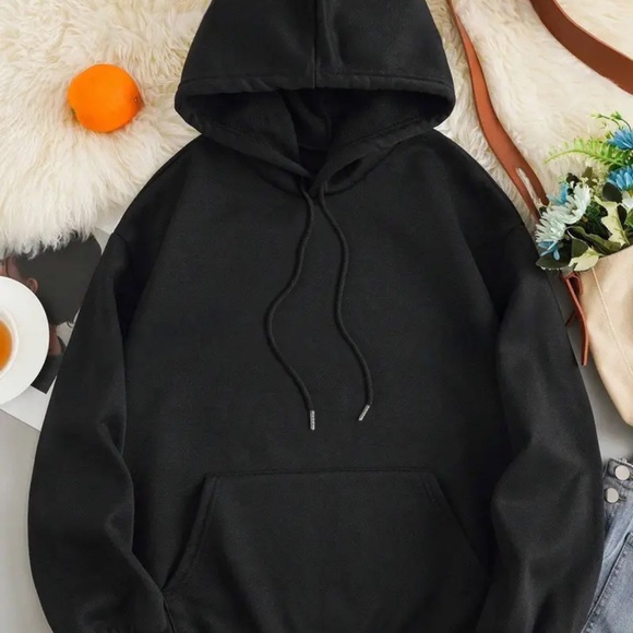 Wings Print Hoodie, Drawstring Casual Hooded Sweatshirt - Picture 2 of 2